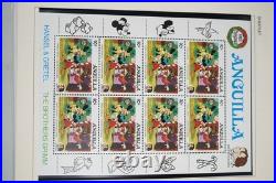 Worldwide 1985-1986 Disney Collection Of Nearly 200 Stamps & 55 Sheets All Mint