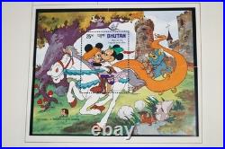 Worldwide 1985-1986 Disney Collection Of Nearly 200 Stamps & 55 Sheets All Mint
