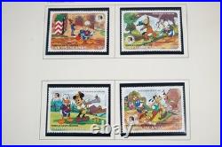Worldwide 1985-1986 Disney Collection Of Nearly 200 Stamps & 55 Sheets All Mint