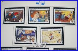 Worldwide 1989-1990 Disney Collection Of 200+ Stamps & 60+ Sheets All Mint