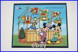 Worldwide Disney 1991 Collection Of 185 Stamps & 70 Sheets All Mint In Album