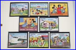 Worldwide Disney 1991 Collection Of 185 Stamps & 70 Sheets All Mint In Album