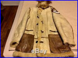 Ww11 B7 Great Modified All Orig. &patched(lg. Leather Transport)! Gorgeous! Mint! 42r