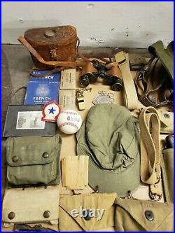 Ww1/ww2 Field Gear Lot, All Kinds Of Things, You Get It All, Read Description