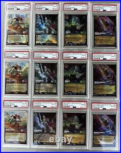 X3 SETS SEQUENTIAL #d DISNEY LORCANA SET OF 7 D23 COLLECTION ALL PSA 10 GEM MINT