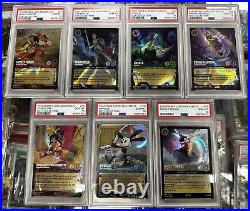 X3 SETS SEQUENTIAL #d DISNEY LORCANA SET OF 7 D23 COLLECTION ALL PSA 10 GEM MINT
