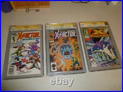 X-Factor CGC lot. #5 (9.6), #6 (9.4), #24 (9.6) all signed
