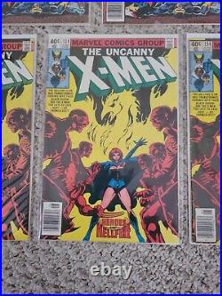 X-Men 5 Marvel Comics 5 Book Lot 132x2,134x3 All First Prints