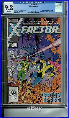 X-factor 1 2 3 4 5 6 Lot Of 6 Books Most Are Cgc 9.8 All White Pages Xfactor