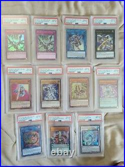 YU-GI-OH! PSA Graded Card Lot of 11 all PSA 8 Instant PSA Yugioh Collection