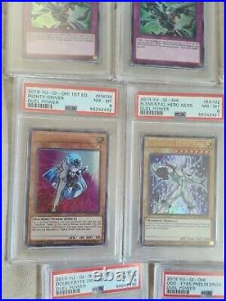 YU-GI-OH! PSA Graded Card Lot of 11 all PSA 8 Instant PSA Yugioh Collection