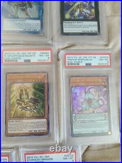 YU-GI-OH! PSA Graded Card Lot of 11 all PSA 8 Instant PSA Yugioh Collection