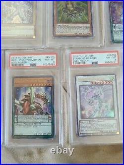 YU-GI-OH! PSA Graded Card Lot of 11 all PSA 8 Instant PSA Yugioh Collection