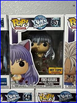 Yuyu Hakusho Funko Pop Full Set. All Pops Are Mint. Shipped With Pop Stacks